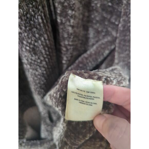 MOTH Anthropologie Brown Chenille Open Front Cardigan Sweater - Picture 6 of 7